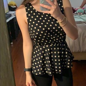 Polka dot top